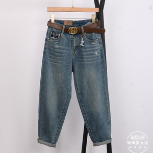 古月欧货12123牛仔裤2022年秋新款超柔软时尚百搭老爹裤高腰裤潮