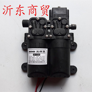 农药高压打药水泵双核大流量水泵电动喷雾器双电机泵 12伏洗车泵