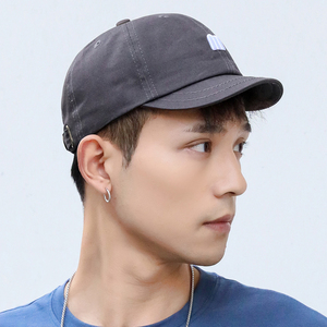 短帽檐帽子男短檐休闲