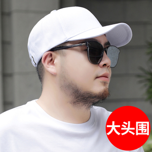帽子大头围适合圆脸大码鸭舌帽男大号大脸头大胖子特大春秋棒球帽
