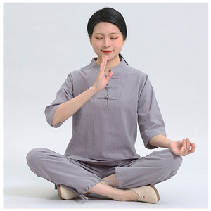 居士服女套装夏季