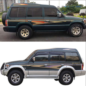 三菱帕杰罗v31v33猎豹黑金刚奇兵车身彩条贴纸汽车拉花改装全车贴