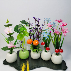 餐盘装饰餐花点缀餐厅