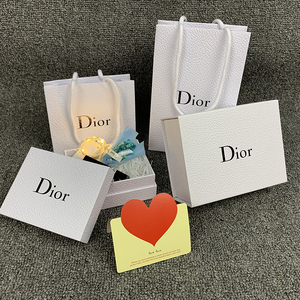 专柜dior/迪奥纸袋口红礼品盒香水盒子香水包装袋手提袋购物袋子