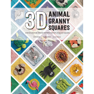 现货 3D Animal Granny Squares 动物奶奶生物钩针玩具和配饰书