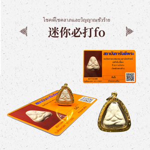 泰国 龙婆卡贤2517必达 2517掩面佛  迷你小模 掩面佛 金壳