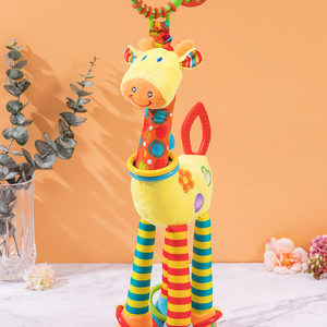 宝宝毛绒小鹿玩偶儿童生日礼物男女孩仿真长颈鹿公仔娃娃安抚玩具