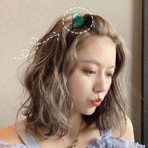 超火发夹女适合短发的头饰爱心抓夹小巧精致刘海专用碎发掐子发卡