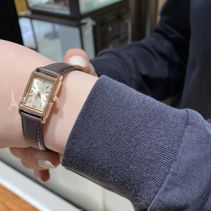 日本代购 ete 矩形面 石英女表 钻石 手表 简约时尚  女生 礼物
