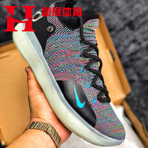 杜兰特11代奥利奥篮球鞋kd11 ep冰蓝黑彩虹低帮nba战靴ao2605-900