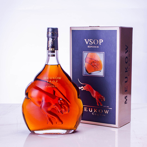法国原瓶进口墨高 meukow 2斤透明墨高vsop干邑白兰地 洋酒礼盒装