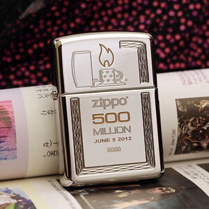 之宝(zippo)打火机   镀铬盔甲镜面zippo生产第5亿支纪念限量款