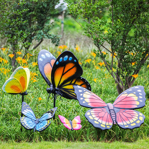 园林景观雕塑摆件玻璃钢仿真动物蝴蝶户外草坪公园花园庭院装饰品