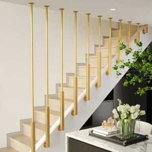 铁艺轻奢楼梯扶手护栏室内家用简易复式公寓栏杆别墅现代简约围栏