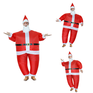 圣诞节装饰品圣诞老人雪人充气服装亲子活动年会表演服装派对服饰