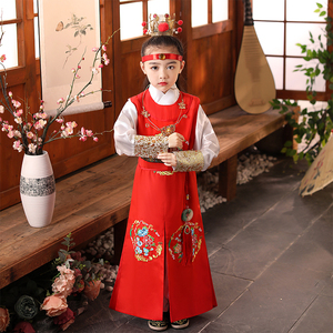 儿童古装汉服中国风红楼梦贾宝玉演出服男童少爷服学生国学表演服