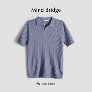MindBridge【豪门男主】高端商务休闲针织polo衫短袖T恤男夏 M033