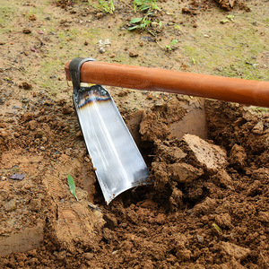 锄头种菜家用老式农具多功能快速翻地松土挖地笋神器锰钢农用工具