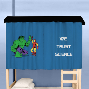 床帘爱因斯坦漫威超人蝙蝠侠学生宿舍寝室上下铺上床下桌遮光蚊帐