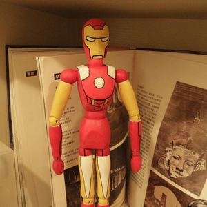 钢铁侠diy手工礼物彩绘木偶人关节漫威复联英雄涂色材料上色模型