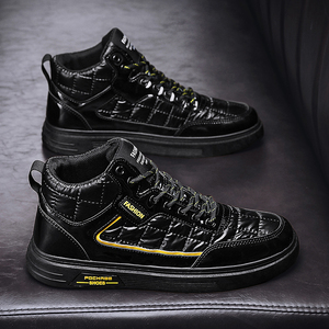 青少年复古高帮鞋男潮