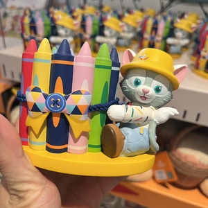 上海迪士尼杰拉托尼陶瓷摆件画家猫笔筒摆件生日礼物