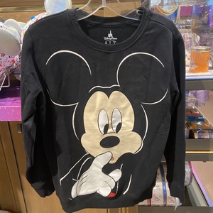 上海迪士尼米奇成人卫衣长袖秋季衣服打底服饰男款生日礼物修身衣