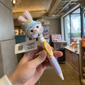 上海迪士尼复活节星黛露圆珠笔毛绒公仔圆珠笔玩偶文具礼物圆珠笔