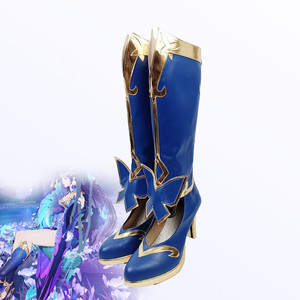 cosplay鞋王者荣耀貂蝉新版金色星元仲夏夜之梦鞋子定做cos鞋定制
