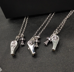 十字架哨子项链克罗心口哨瑜妹妹同款毛衣链欧美朋友风情侣款