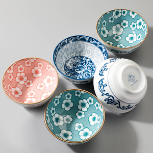 大碗面碗小碗饭碗单个青花瓷陶瓷吃面日式家用创意吃饭兰花餐具