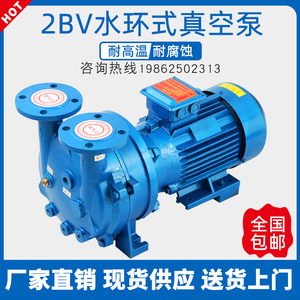 2BV系列水环式真空泵铸铁不锈钢工业用高真空水循环抽空气压缩机