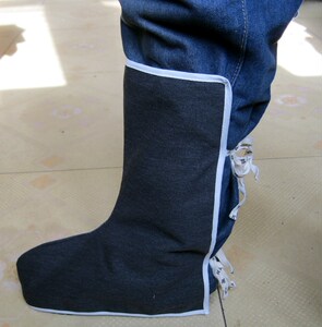 帆布电焊护脚 盖脚套 劳保焊工防护耐磨防飞溅隔热防烫 加厚加密