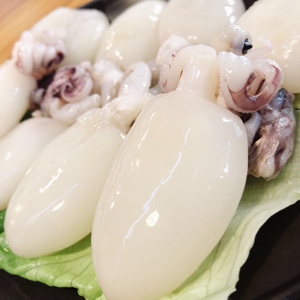 精选墨鱼仔450g/10只火锅 白灼 西芹 香辣炒墨鱼仔目鱼仔速冻海鲜