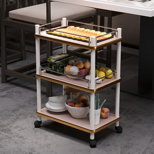 火锅店菜架高端商用餐饮店落地式备餐柜多层置物架餐边碗盘角架子