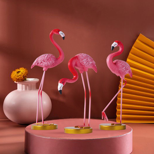 北欧ins家居饰品摆件客厅酒柜电视柜样板房间门店活动摆设火烈鸟