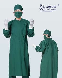 医院包背式大偏巾手术衣医学教学考试用厚棉隔离衣刷手衣洗手衣