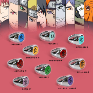 火影鼬佩恩飞段迪达拉蝎迪达拉小南零空南朱字晓组织戒指指环