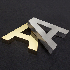 金属字不锈钢字亚克力水晶pvc广告字定做背景墙字体logo招牌贴墙