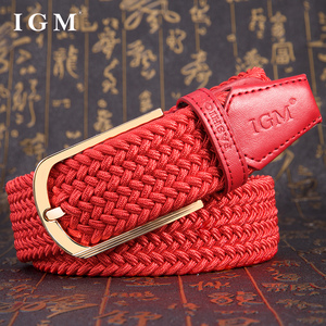 男士红色布腰带本命年