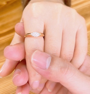【培育】培育钻石马眼钻石戒指50分60分1卡送礼自戴结婚定制款