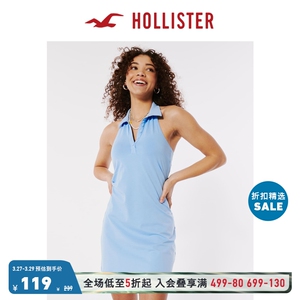 Hollister气质Polo 绕颈针织短款连衣裙 女 320113-1