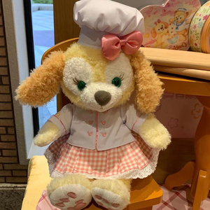 【代购正品】上海迪士尼可琦安饼干曲曲狗毛绒玩偶玩具公仔娃娃