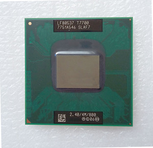 intel t7700 2.4 4m cpu 原装正式版pga,支持pm965 gm965 gl40芯