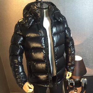 mooncoo蒙口经典亮面羽皇羽绒服男短款加厚外套陈奕迅同款大码