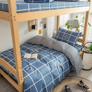 纯棉被罩被套床单三件套男生宿舍单人床三件套床上用品学生宿舍