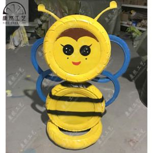 废旧轮胎创意改造工艺品景观装饰轮胎造型摆件幼儿园彩绘卡通造型