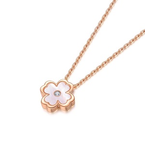 佐卡伊lucky life【幸运人生】四叶草钻石项链