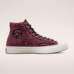 converse匡威1970s秋冬羊羔绒女高帮加绒帆布鞋172007c