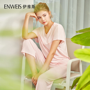 enweis伊维斯21春夏珠宝系列女士睡衣两件套10310706
